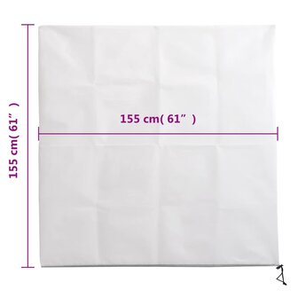 Plantenhoezen met ritssluiting 2 st 70 g/m&sup2; 1,55x1,55 m 10