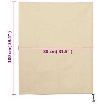 Plantenhoezen met trekkoord 4 st 70 g/m&sup2; 0,8x1 m 10