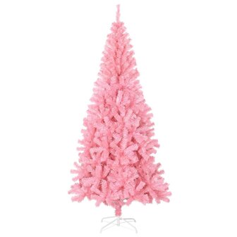 Kunstkerstboom met standaard 210 cm PVC roze 2
