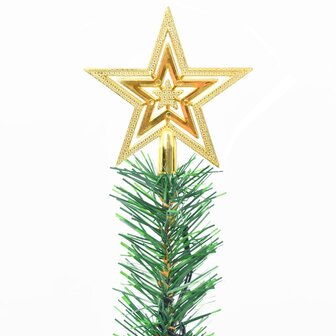 Kunstkerstboom met verlichting en kerstballen 64 cm groen 5