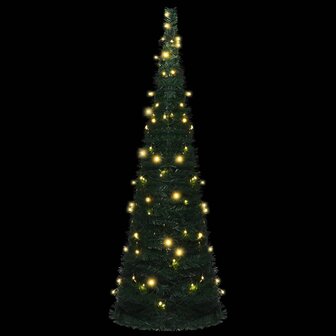 Kunstkerstboom met verlichting pop-up 180 cm groen 3