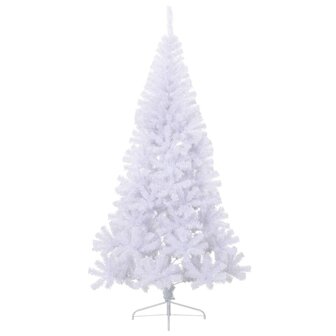 Kunstkerstboom met standaard half 240 cm PVC groen 2