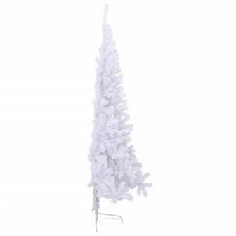 Kunstkerstboom met standaard half 240 cm PVC groen 4