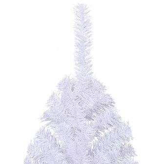 Kunstkerstboom met standaard half 240 cm PVC groen 5