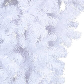 Kunstkerstboom met standaard omgekeerd 150 cm wit 3