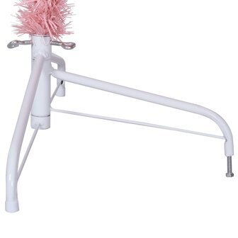 Kunstkerstboom met standaard half 240 cm PVC roze 7