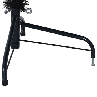 Kunstkerstboom met standaard half 210 cm PVC zwart 7