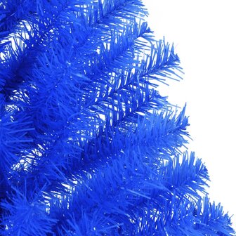 Kunstkerstboom met standaard half 120 cm PVC blauw 6
