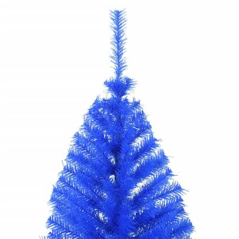 Kunstkerstboom met standaard half 180 cm PVC blauw 5