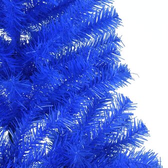 Kunstkerstboom met standaard half 240 cm PVC blauw 6