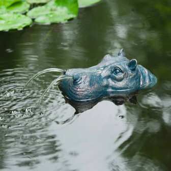 Ubbink Tuinfontein drijvend nijlpaard 3
