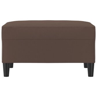 Voetenbank 70x55x41 cm kunstleer bruin 3