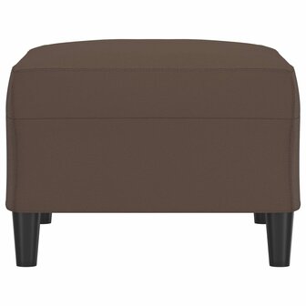 Voetenbank 70x55x41 cm kunstleer bruin 4
