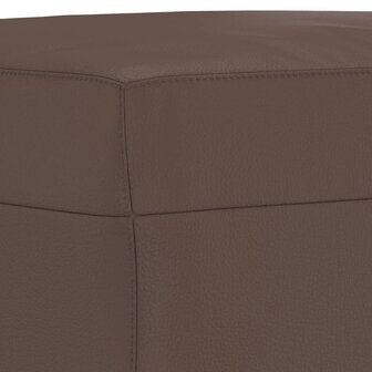Voetenbank 70x55x41 cm kunstleer bruin 5