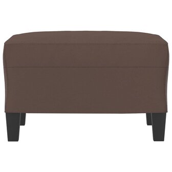 Voetenbank 60x50x41 cm kunstleer bruin 3
