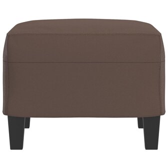 Voetenbank 60x50x41 cm kunstleer bruin 4