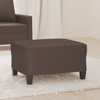 Voetenbank 70x55x41 cm kunstleer bruin 1