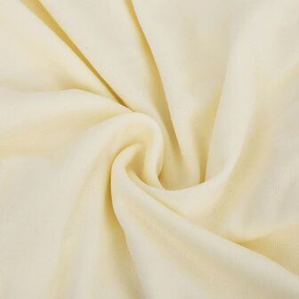 Tweezitsbankhoes stretch polyester jersey cr&egrave;mekleurig 4