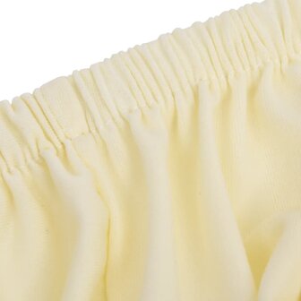 Tweezitsbankhoes stretch polyester jersey cr&egrave;mekleurig 5