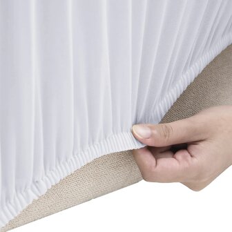 Bankhoes stretch polyester jersey wit 3