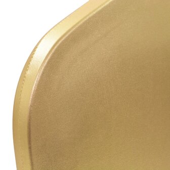 6 st Stoelhoezen stretch goud 4