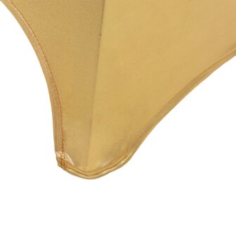 6 st Stoelhoezen stretch goud 5
