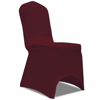 Stoelhoezen stretch bordeauxrood 100 st 1