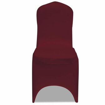 Stoelhoezen stretch bordeauxrood 100 st 2