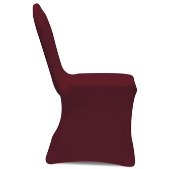 Stoelhoezen stretch bordeauxrood 100 st 3