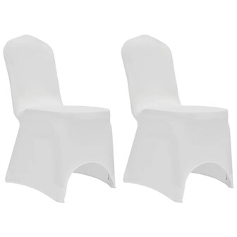 Stoelhoezen stretch 12 st wit 3