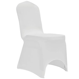 Stoelhoezen stretch 12 st wit 4
