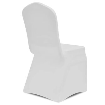 Stoelhoezen stretch 12 st wit 7