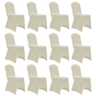 Stoelhoezen stretch 12 st cr&egrave;me 1