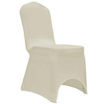 Stoelhoezen stretch 12 st cr&egrave;me 3