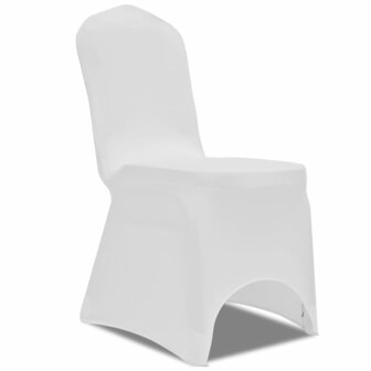 Stoelhoezen stretch 24 st wit 2