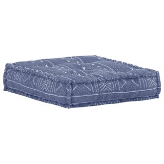 Poef modulair stof indigo 8