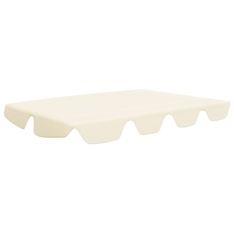 Vervangingsluifel voor schommelbank 188/168x145/110 cm cr&egrave;me 2