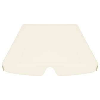 Vervangingsluifel voor schommelbank 188/168x145/110 cm cr&egrave;me 4