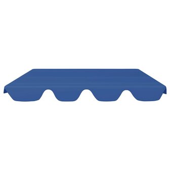 Vervangingsluifel voor schommelbank 188/168x145/110 cm blauw 3