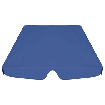 Vervangingsluifel voor schommelbank 188/168x145/110 cm blauw 4
