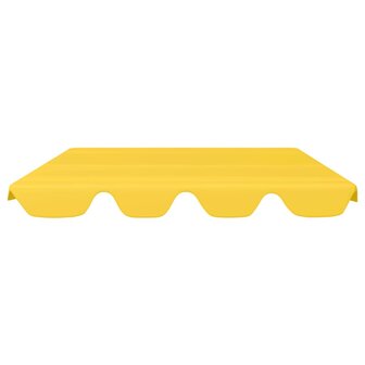 Vervangingsluifel voor schommelbank 188/168x145/110 cm geel 3