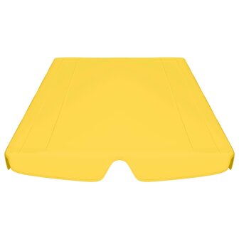 Vervangingsluifel voor schommelbank 188/168x145/110 cm geel 4
