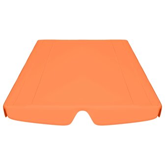 Vervangingsluifel voor schommelbank 188/168x145/110 cm oranje 4