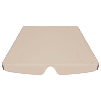 Vervangingsluifel voor schommelbank 150/130x105/70 cm beige 4