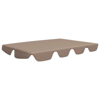 Vervangingsluifel voor schommelbank 150/130x105/70 cm taupe 2