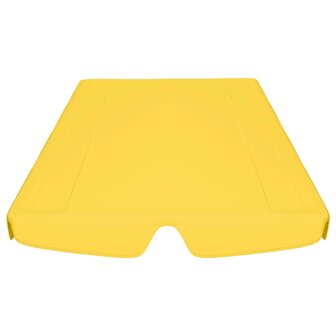 Vervangingsluifel voor schommelbank 150/130x105/70 cm geel 4