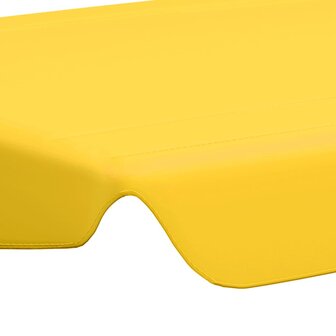 Vervangingsluifel voor schommelbank 150/130x105/70 cm geel 5