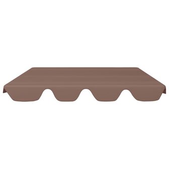 Vervangingsluifel voor schommelbank 150/130x105/70 cm bruin 3