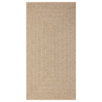 Vloerkleed ZIZUR binnen en buiten 80x150 cm jute look 4