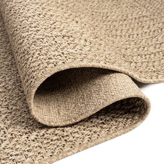 Vloerkleed ZIZUR binnen en buiten 80x150 cm jute look 5